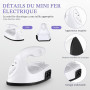 POPETPOP Mini Fer à Repasser Portable, Presse à Chaud Électrique 180°C pour Couture et Voyage, Petit Fer de Transfert Thermique