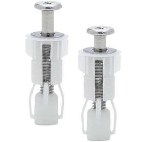2 Pièces Fixation Abattant WC,Fixation Cuvette WC,Fixation Abattant WC Universel,pour Siège de Toilette,Matériau en Nylon(Style