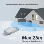 EZVIZ 3K+(6MP) 2PK Caméra Extérieure sans Fil CB8 Lite+5W Panneau Solaire | Mode AOV (Enregistrement 24h/24), Détection de Perso