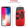 Radio Solaire d’Urgence, Radio à Manivelle Auto-alimentée avec Lampe de Poche LED, Météo AM/FM/WB avec Batterie Rechargeable 200