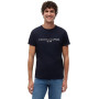 Tommy Hilfiger T-Shirt Manches Courtes Homme Core Tommy Logo Col Ras-du-Cou