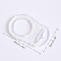 RDNKVB 4pcs Silicone Bouton Anneau Anneau en Silicone Adaptateur Adaptateur Attache de Sucette pour Sucette Transparent