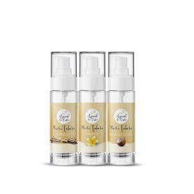 Musc Tahara Aromatisé Pack Best Vanille Monoï Coco Ajmal As Safar® lot de 3 Musc Blanc intime 5ml (pochon en velours + lingette