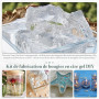 CoolCrafts Gel de Cire Transparente pour Bougies Cire de Gelée pour la Fabrication de Bougies et l'artisanat - 900g