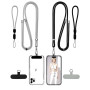 Acual 2 PCS Cordon Téléphone Portable, Lanière de Téléphone Portable | Adjustable, avec 2 Patchs, 2 Dragonne Telephone Portable,