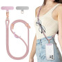 SURPHY Cordon Téléphone Portable Universelle avec 2 Patchs | Tour de Cou Telephone, Réglable et Détachable, Laniere Longue Telep
