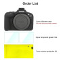 BCMCZCDC Coque de protection en silicone pour Canon EOS R100 - Accessoires avec 2 films de protection d'écran - Protection d'obj