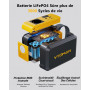 VTOMAN Jump 100 station portable, 89,6Wh LiFePO4, 100W CA charge PD 65W | Cellules LiFePO4 sûres durables, charge multi-appareil