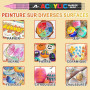 Laconile 120 Couleurs Feutre Acrylique, Stylos Acryliques à Pointe Pinceau pour le Coloriage Adulte ，Acrylic Paint Markers pour