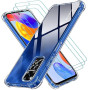 iVoler Coque pour Xiaomi Redmi Note 12 Pro 4G / Redmi Note 11 Pro 4G / 5G / Redmi Note 11E Pro 5G avec 3 Pièces Verre Trempé, Tr