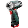 metabo PowerMaxx BS Basic, Perceuse-Visseuse 12 V Sans Fil Compacte | Avec indicateur de charge, broche à six pans creux, lampe