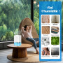 Deshumidificateur d Air Anti Moisissure 500ML, Éco Electrique Déshumidificateurs Maison Compact, Silencieux et Efficace avec Arr