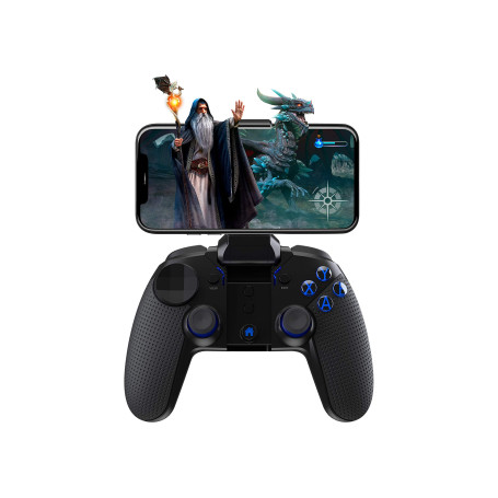 topp Gaming Manette de Smartphone « Wizard » avec jusqu'à 10 Heures d'autonomie, réglage Individuel des Touches et Touches éclai