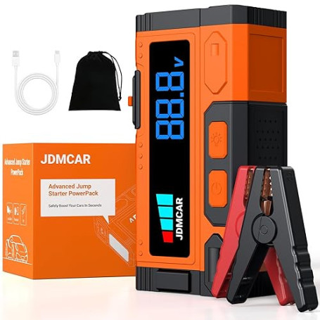 JDMCAR Booster Batterie Voiture ???????????????????????? - ????????.???????? Démarreur Batterie Voiture (jusqu'à10,0L Gaz/9,0L D