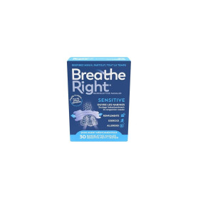 Breathe Right Sensitive - Bandelette nasale - Taille M/S - Sommeil: aide à réduire les ronflements - Rhume, allergies, sport: vo