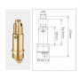 Lot De 2 Bondes À Ressort en Laiton pour Bonde De Baignoire Pop Up Click Clack,pour Bonde Clic Clac pour Lavabo,Remplacement De
