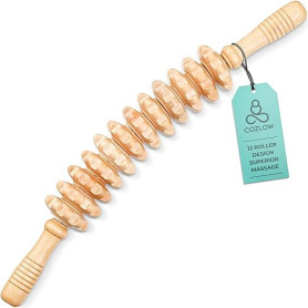 Bâton de rouleau de massage en bois (12 rouleaux) – Outil de massage thérapeutique en bois pour la sculpture du corps, la libéra
