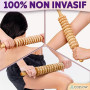 Bâton de rouleau de massage en bois (12 rouleaux) – Outil de massage thérapeutique en bois pour la sculpture du corps, la libéra