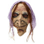 Smiffys Masque vieille sorcière, Couvrant la tête, latex Halloween