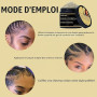 wodemate Gel Coiffant Pour Tresse de Cheveux - Fixation Cire Capillaire Pour les Contours, Gel Cheveux Afro Pour Femmes, Edge Co