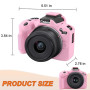 RAIALL Étui pour appareil photo Canon EOS R50, étui de protection souple en silicone pour appareil photo Canon EOS R50 Vlogging,