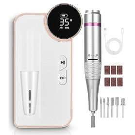 Ponceuse pour Ongles Électrique Professionnelle 35000 Tours,Ponceuse pour Ongles Sans Fil,Ponceuse pour Ongles Lime à Ongles Ele