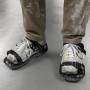 QWORK Chaussures à pointes avec pointes courtes de 25mm, parfaites pour les sols en époxy, les superpositions, l'installation de