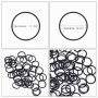 1000 Pièces Mini Bandes de Caoutchouc Élastique Soft Elastic Bands Noir, pour les cheveux des enfants,coiffure de mariage et Plu