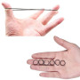 1000 Pièces Mini Bandes de Caoutchouc Élastique Soft Elastic Bands Noir, pour les cheveux des enfants,coiffure de mariage et Plu