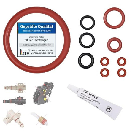Kit de 10 joints toriques pour groupes de brassage Saeco, Philips et Gaggia | Kit d'entretien, pour le groupe café, la valve de
