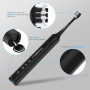 Autonomie de 240 jours Brosse à dents électrique pour Adultes,8 Têtes de Rechange,Batterie Rechargeable,3 Modes,Minuterie de 2,é