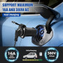 Ruiqas Adaptateur V2L Type 2 vers Schuko – 16A, 3,5kW, pour MG EV | Adaptateur de décharge V2L Type 2, Compatible MG4, MG5, MG Z