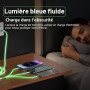 Câble de Recharge Multi-câble Lumineux pour iPhone 3-en-1 [Certifié MFi ] Câble Lightning avec USB-C&Micro USB, Câble Lightning