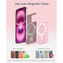 Podoru Batterie Externe avec Magnetic, 5000mAh Mini Magnetique Power Bank | 15W Chargeur sans fil Rapide, Entrée et Sortie USB-C