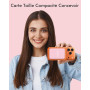 Podoru Batterie Externe avec Magnetic, 5000mAh Mini Magnetique Power Bank | 15W Chargeur sans fil Rapide, Entrée et Sortie USB-C