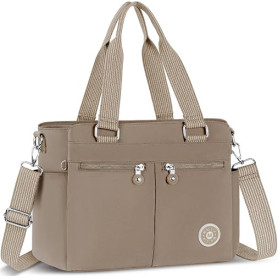 VOBUKE Sac Bandoulière Femme Grande Sacs a Main Imperméable en Nylon Sacoche avec Multi-Poches et Bandoulieres Réglable Sac Caba