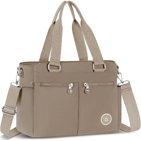 VOBUKE Sac Bandoulière Femme Grande Sacs a Main Imperméable en Nylon Sacoche avec Multi-Poches et Bandoulieres Réglable Sac Caba