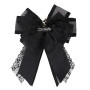 TINAYAUE Nœud Papillon Vintage à Dentelle pour Femme, Nœud de Col Style Victorien, Accessoire Élégant pour Chemise, Robe Lolita