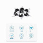 KOXXIAMOQ 700 Pcs Clips de Câbles Ronds/Carrés, Attaches Câbles Avec Clous, Agrafes de Câbles Noires avec Clou, Support de Fil O