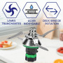 Lame De Rechange Pour Thermomix Tm6/Tm7, Couteau MéLangeur En Acier Inoxydable Avec Bague D'éTanchéIté, Compatible Avec Robot Cu