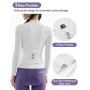 INBIKE Maillot de Cyclisme Femme Manches Longues Maillot Velo Route Maillot VTT Protection Solaire Anti-Transpiration Respirable