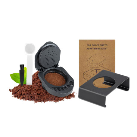 FOVNOT Adaptateur de capsule réutilisable et convertisseur de capsules Dolce Gusto rechargeable, support pour Piccolo XS/EDG 305