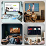Écran de Projection Portable 100 Pouces 16:9 4K Full HD Ecran de Videoprojecteurs Double Face Anti-Plis Projection pour Vidéopro