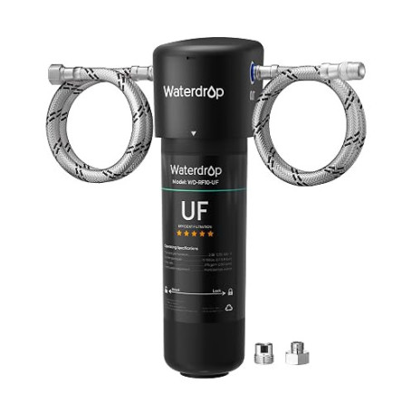 Waterdrop 10UA-UF Filtre à Eau 0.01 μm Sous Évier, Élimine le Plomb, le Chlore, les Odeurs et les Impuretés, Capacité du Filtre