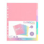 Viquel - Lot de 6 intercalaires en plastique Rainbow Pastel - Maxi format (24,5x30,5cm) - Pour classeur A4 Maxi format ou classe