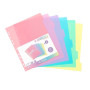Viquel - Lot de 6 intercalaires en plastique Rainbow Pastel - Maxi format (24,5x30,5cm) - Pour classeur A4 Maxi format ou classe