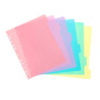 Viquel - Lot de 6 intercalaires en plastique Rainbow Pastel - Maxi format (24,5x30,5cm) - Pour classeur A4 Maxi format ou classe