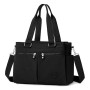 BTNEEU Sac a Main Femme Grand Sac Bandoulière Femme Nylon Sac de Cours Imperméable Sac Cabas avec 3 Compartiments Sac Multipoche