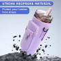AEYURUID Sac de Transport pour Bouteille d’Eau en Néoprène, Compatible avec Stanley 40 oz – Poche pour Téléphone, Sangle Réglabl