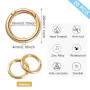 20PCS 28mm Rond Mousqueton, Snap Ressort Anneau Boucle Alliage De Zinc Trousseau Crochet Clips pour Sacs, Sacs à Main, Porte-clé